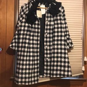 Black and white checkered coat